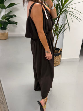 PRE ORDER Luna Jumpsuit -Chocolate