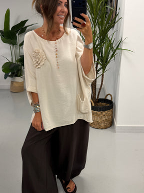 Roxie Pocket Tunic - Stone