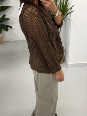The Autumn Loose Knit - Chocolate (Size 10 - 16)