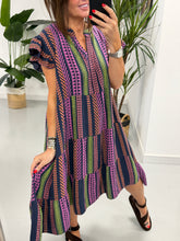 The Valencia Tiered Smock/Dress - Navy