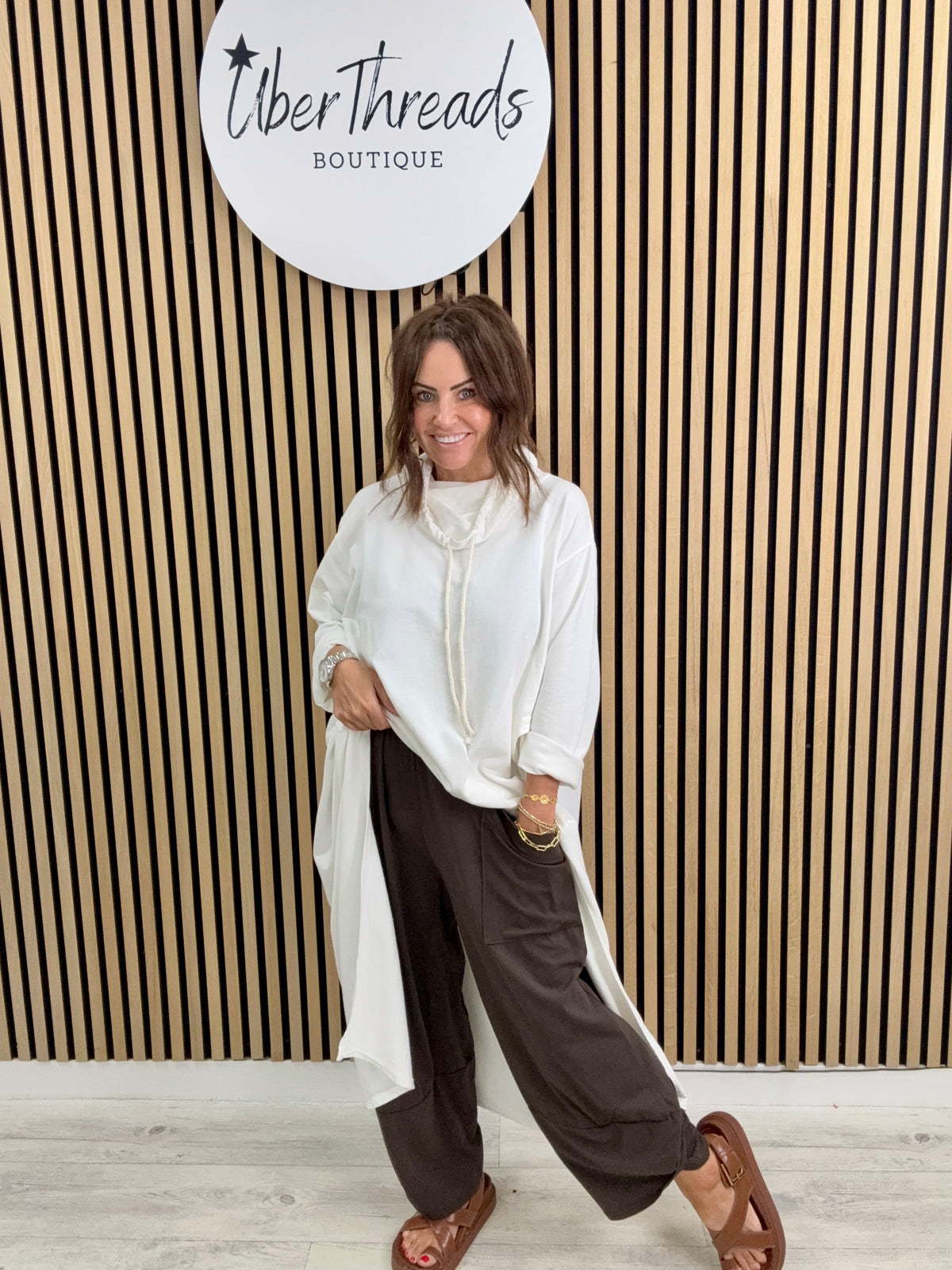 The New-Town Jersey Joggers - Chocolate