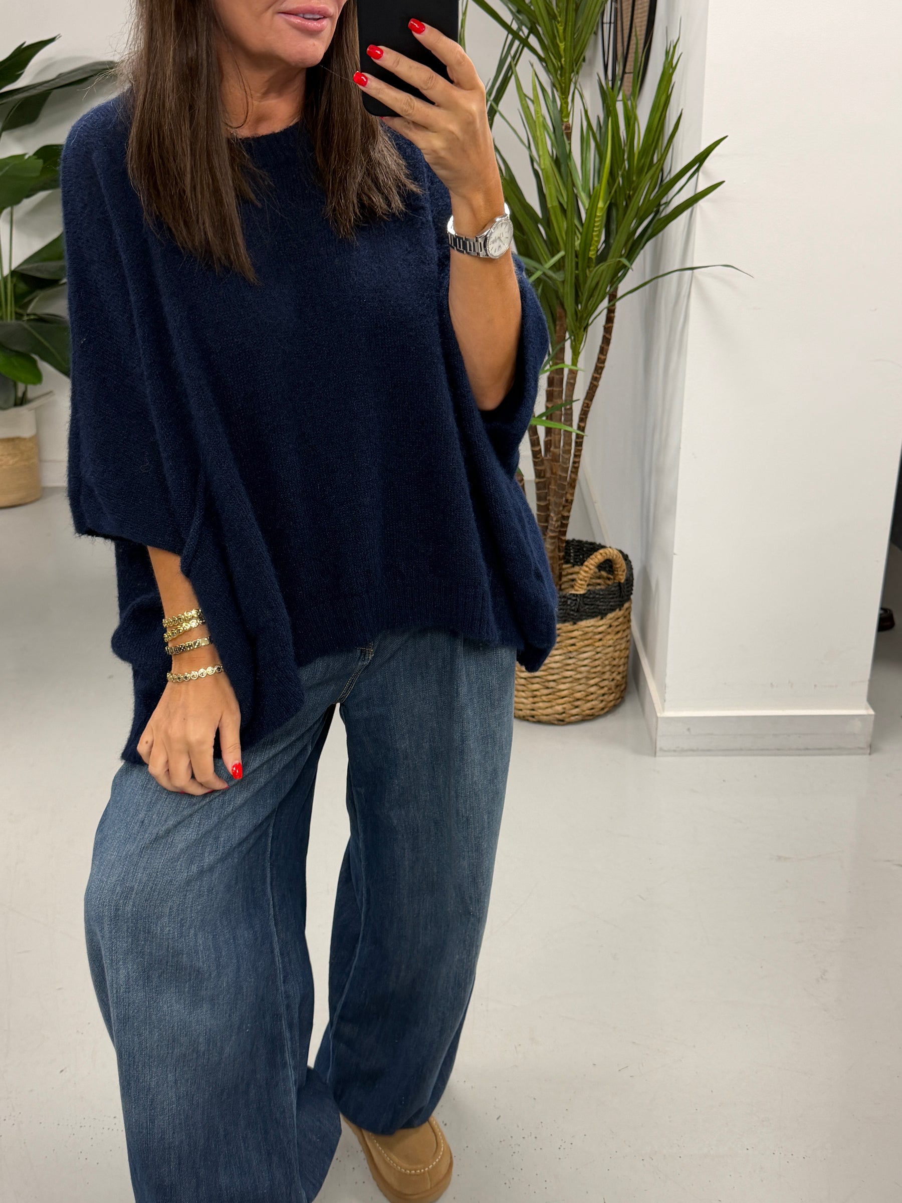 Zeta Otto Slouch Knit - Navy