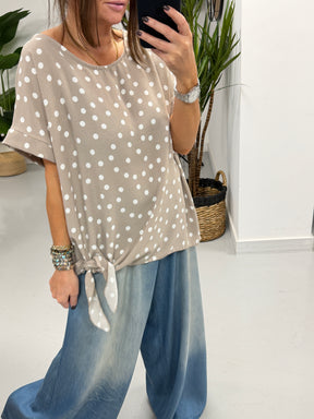 Dottie Side Tie - Mocha