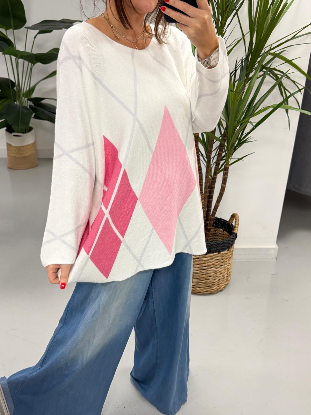 The Argyle Soft Knit - The Pinks (Special Buy - No Blue Light)