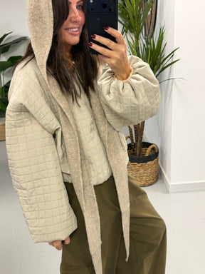 Ladies Scarf/Hood - Cream
