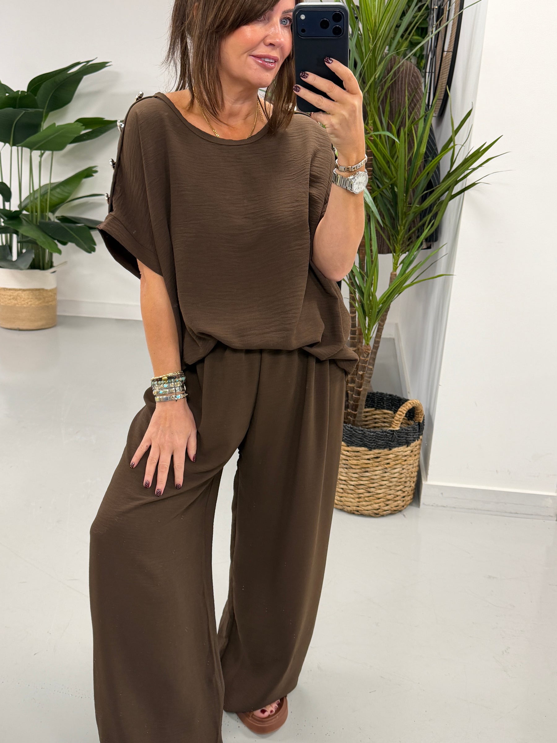 Military Two Piece - Chocolate