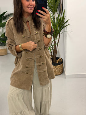 The Big Softie Military Jacket - Soft Camel