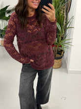 The Luna Lace Mesh - Aubergine (Size 10-16)
