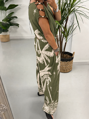The Arizona Jumpsuit- Khaki