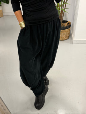 The Orleans Needlecord Joggers - Black (Size 10-18)