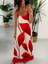 The Fly Out Flower Dress - Red