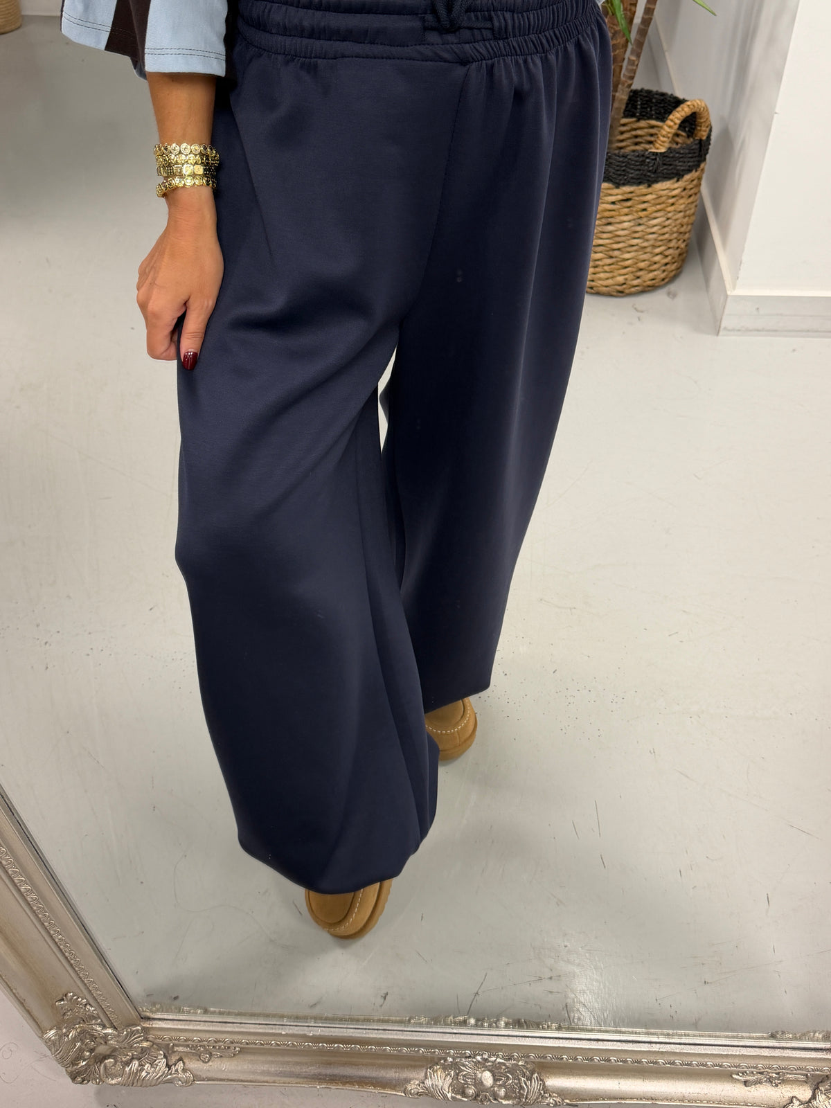Toggle Cuff Scuba Joggers - Navy (Size 10-16)