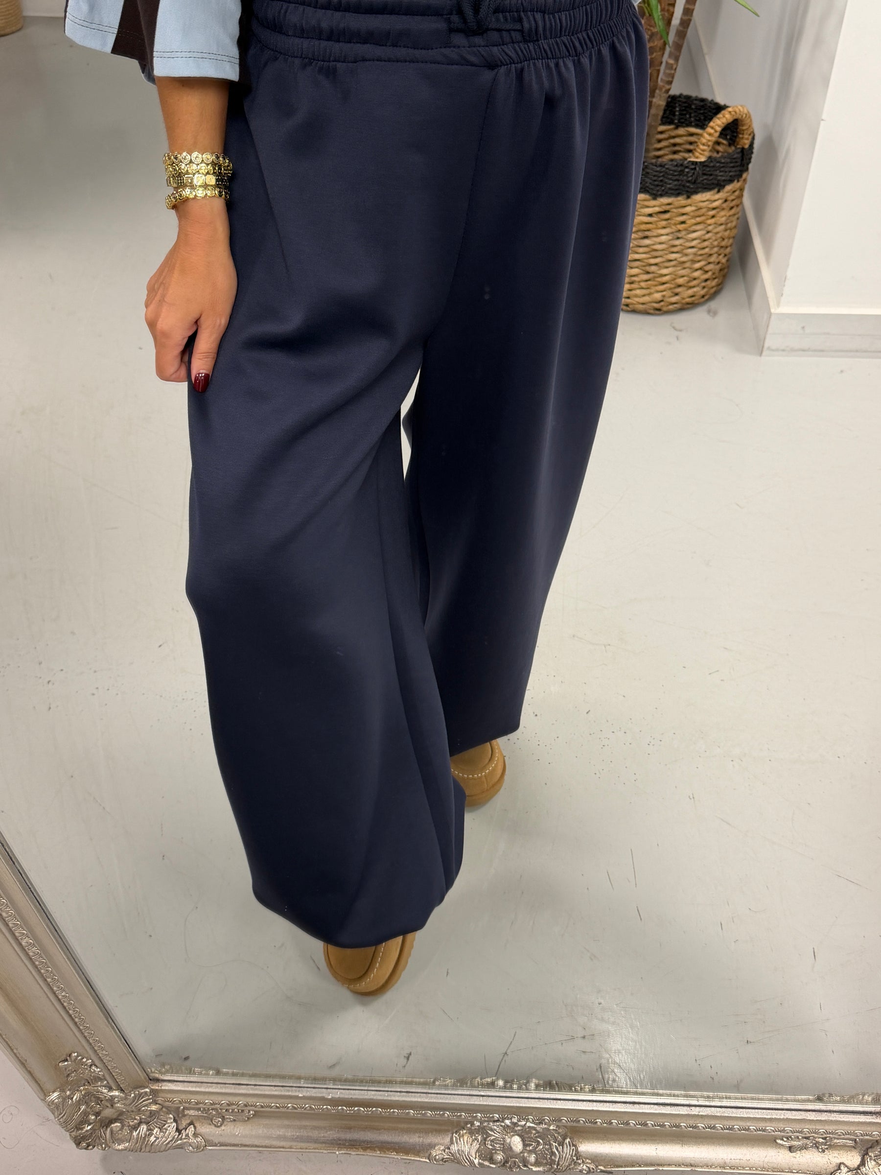 Toggle Cuff Scuba Joggers - Navy (Size 10-16)