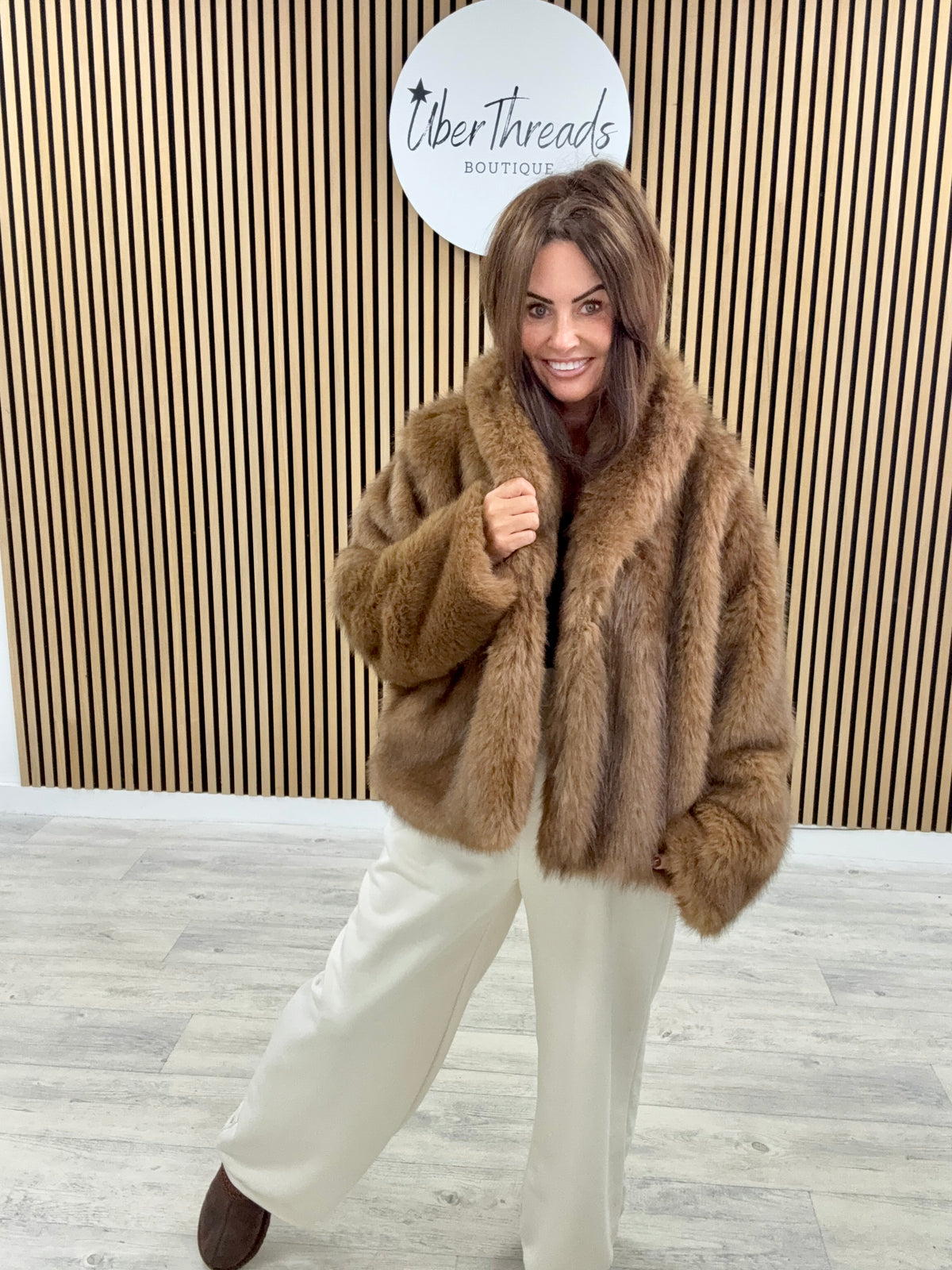 The Light Chocolate Faux Fur