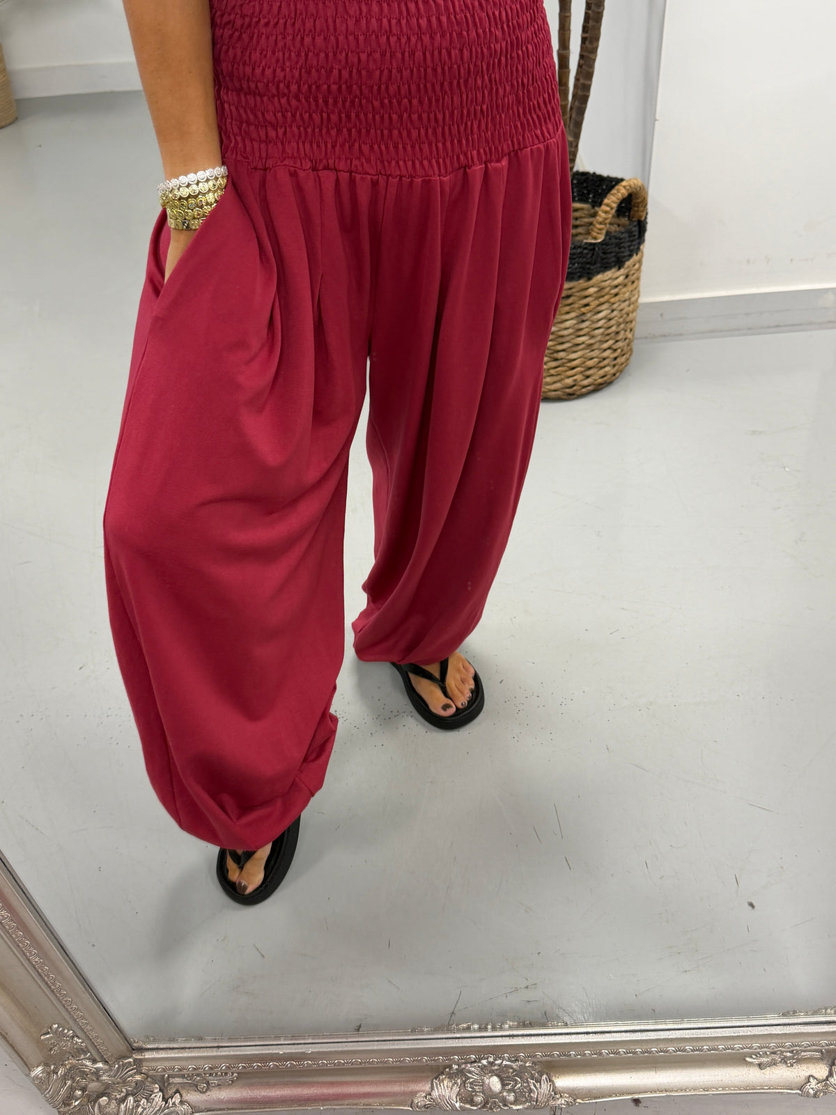 The Freestyle Balloon Joggers - Wine