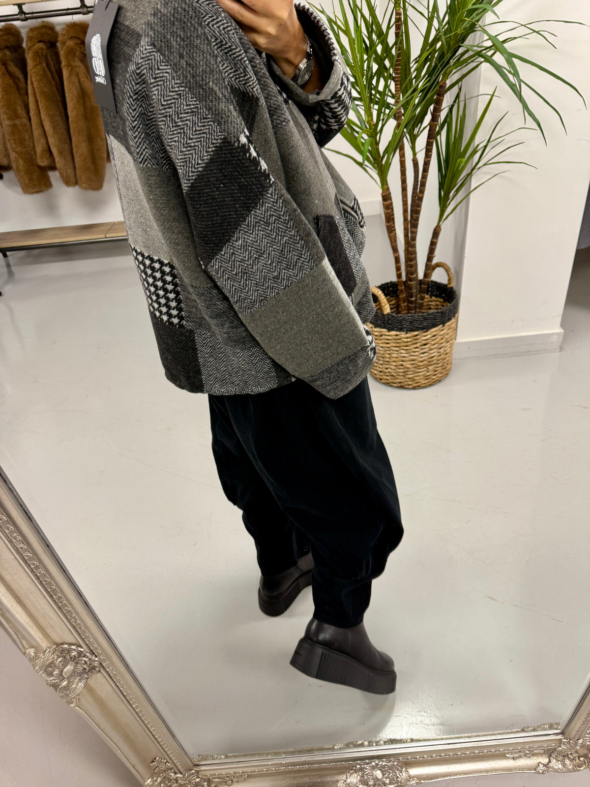 I.D Patchwork  Double Zip Jacket
