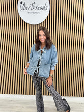 Tie Front Denim Jacket
