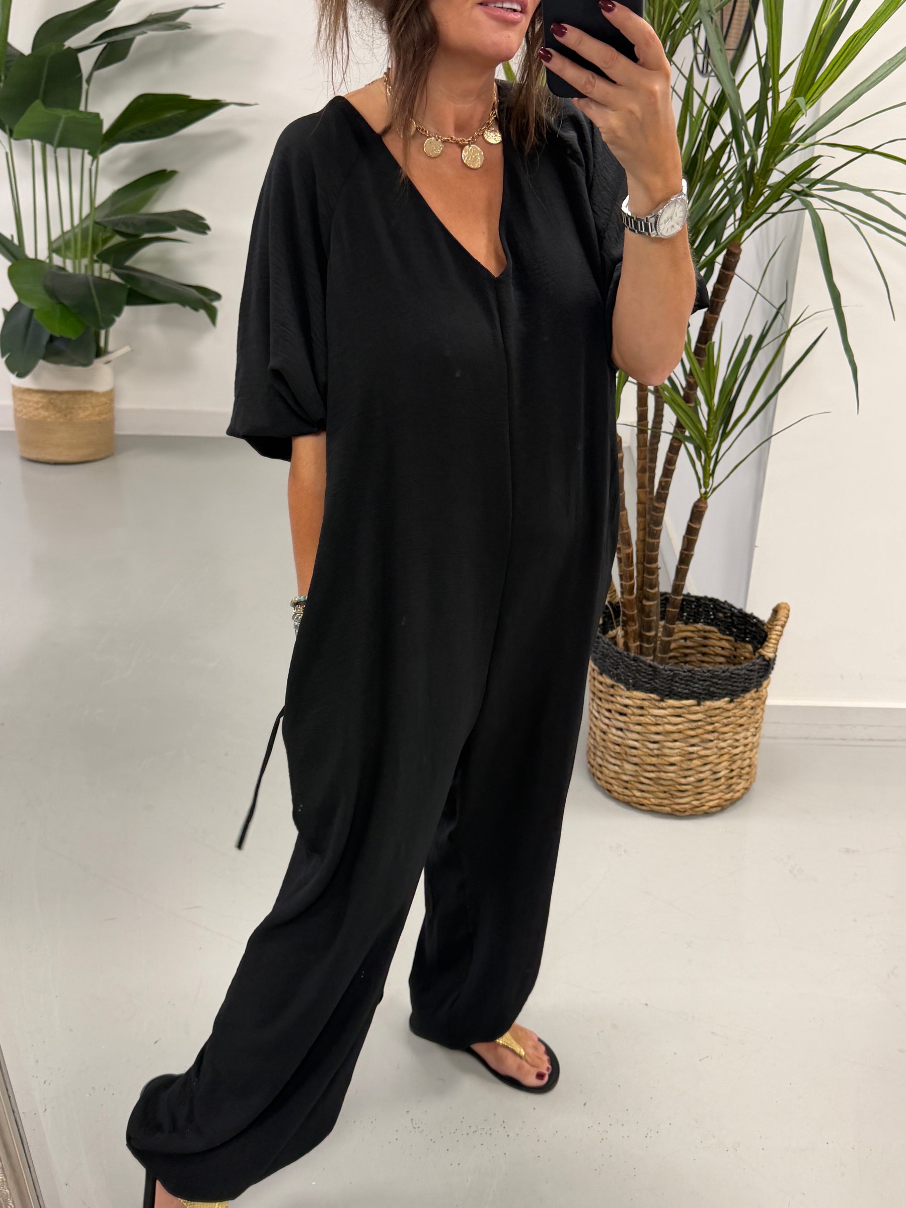 Marrakesh Balloon Jumpsuit - Black