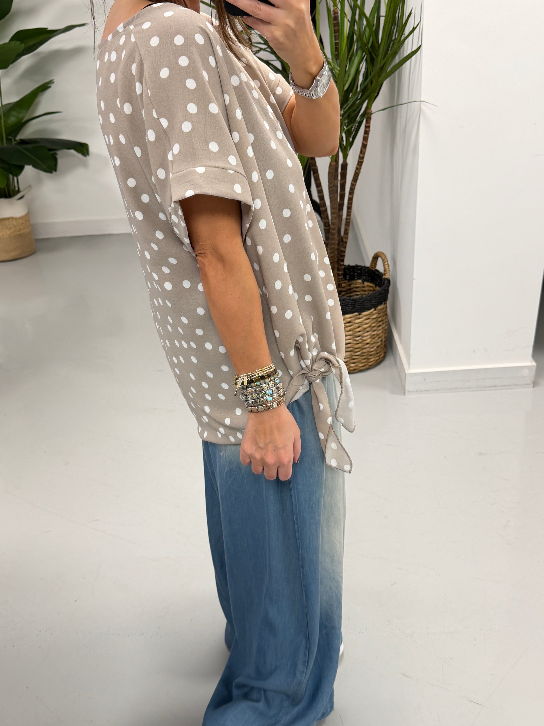 Dottie Side Tie - Mocha