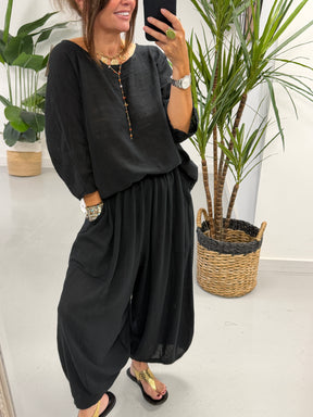 Basic Cotton Top - Black