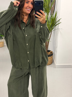 The Needlecord Shirt - Khaki