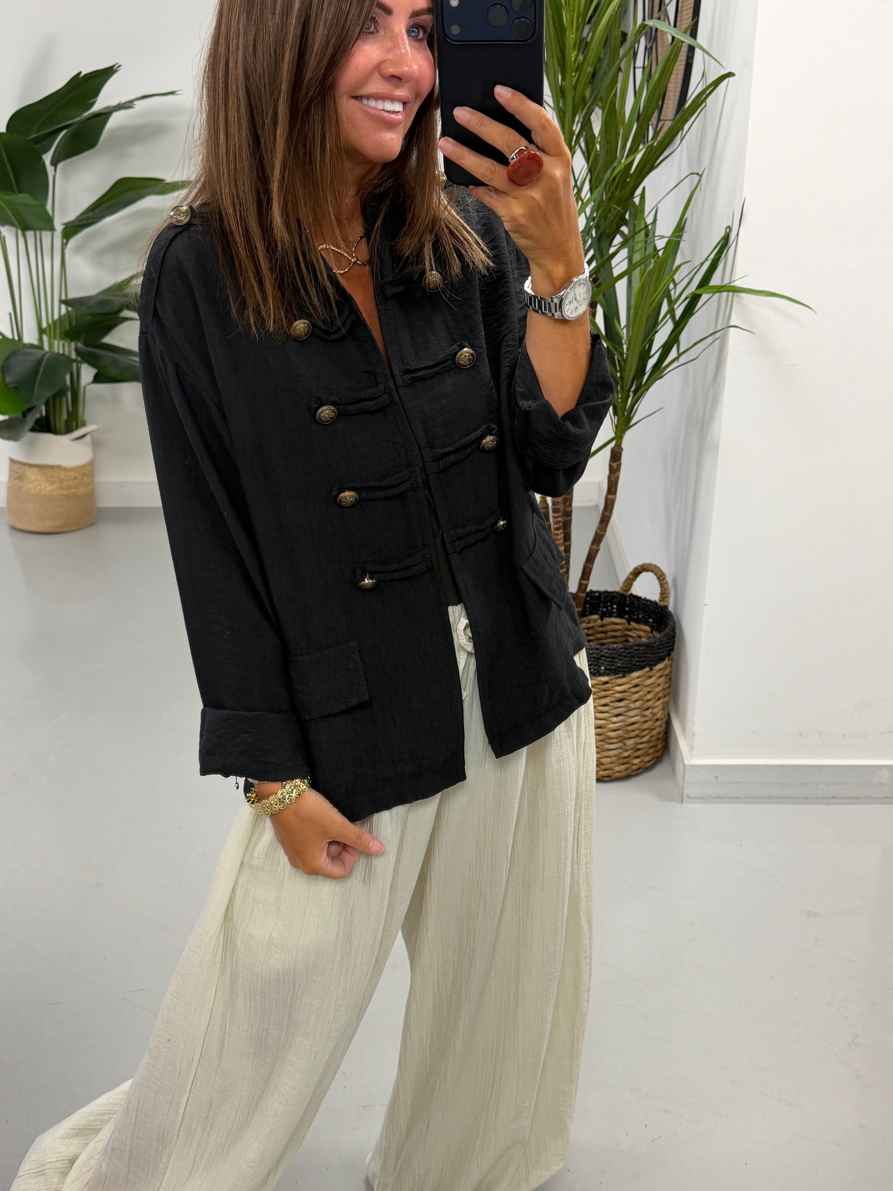 Military Jacket - Black (Pre Order)