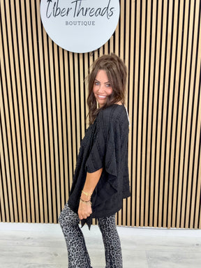 The Ruffle Tunic - Black