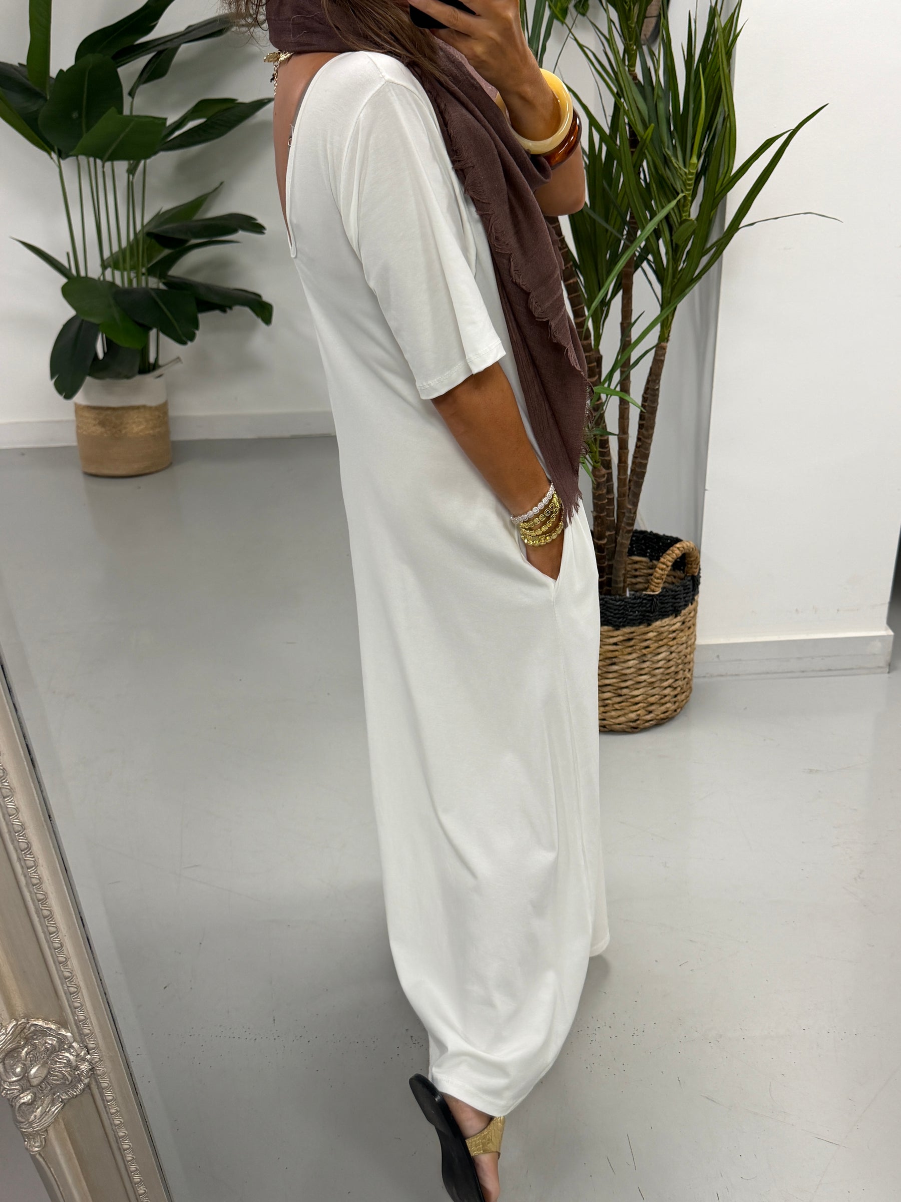 Jasmine Jumpsuit - Antique White