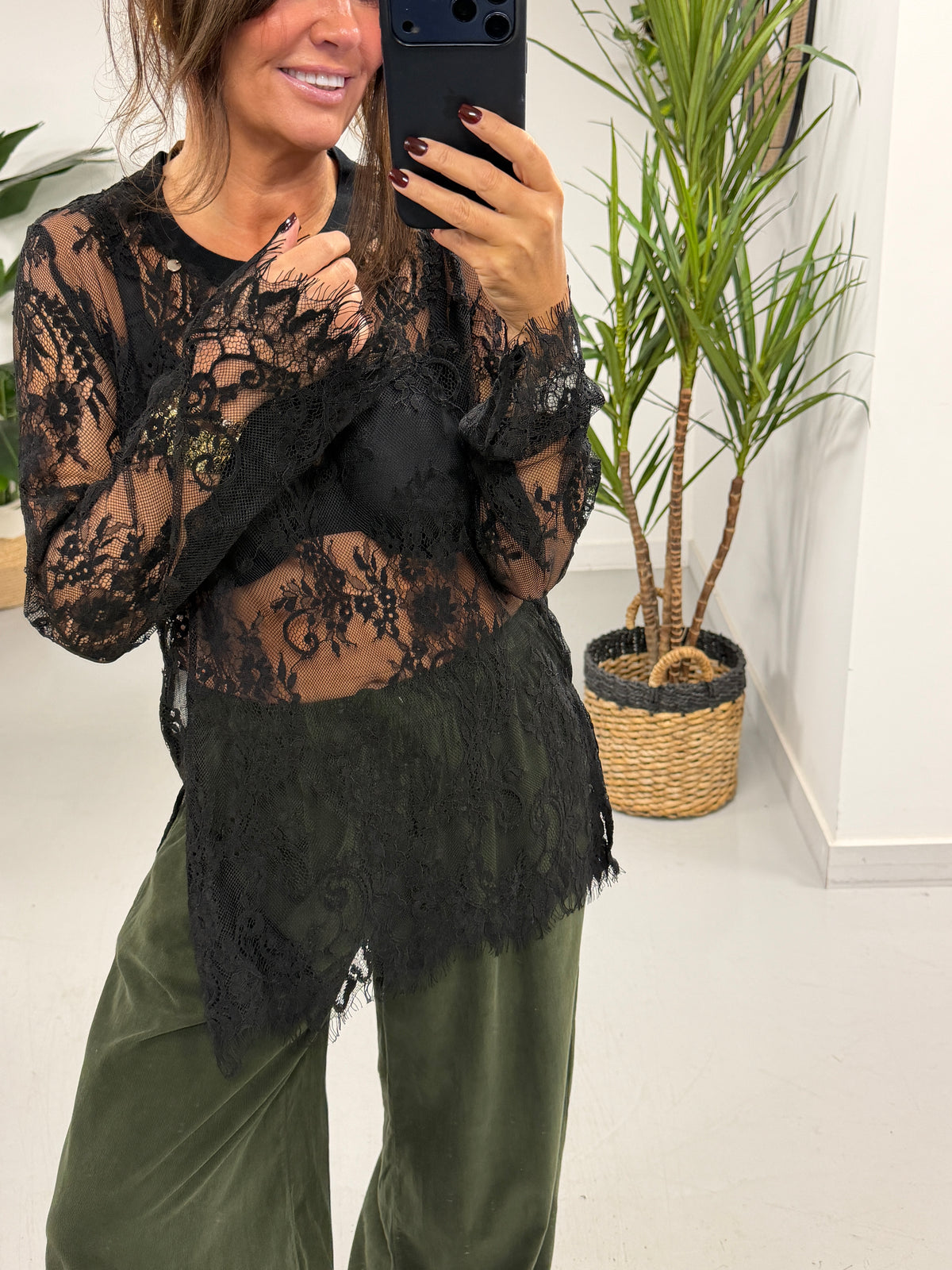 The Lexi Lace Mesh - Black   (Size 10-16)