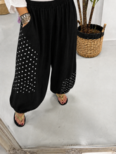 Dottie Linen Mix Trousers - Black
