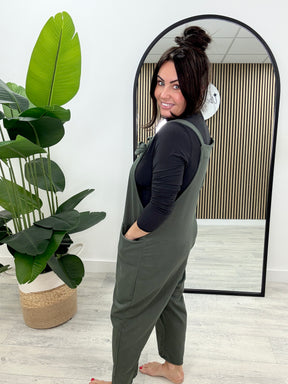 Jersey Dungaree’s - Khaki