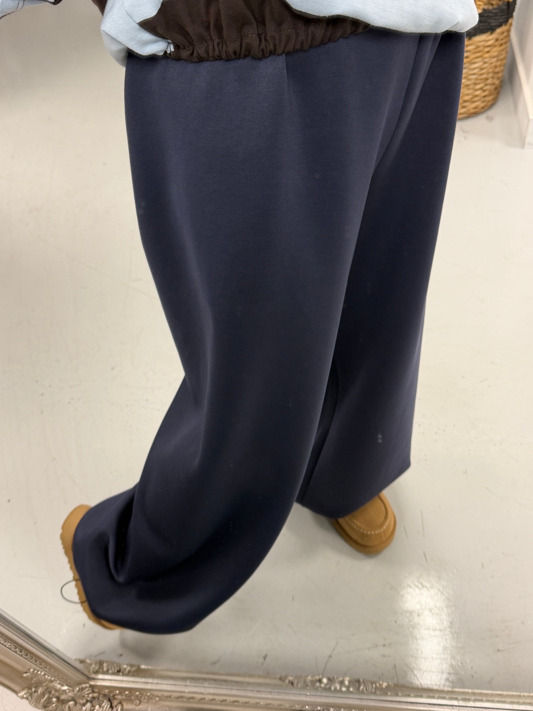 Toggle Cuff Scuba Joggers - Navy (Size 10-16)