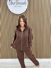 The Dalton Scuba Zip Hooded Tracksuit - Chocolate