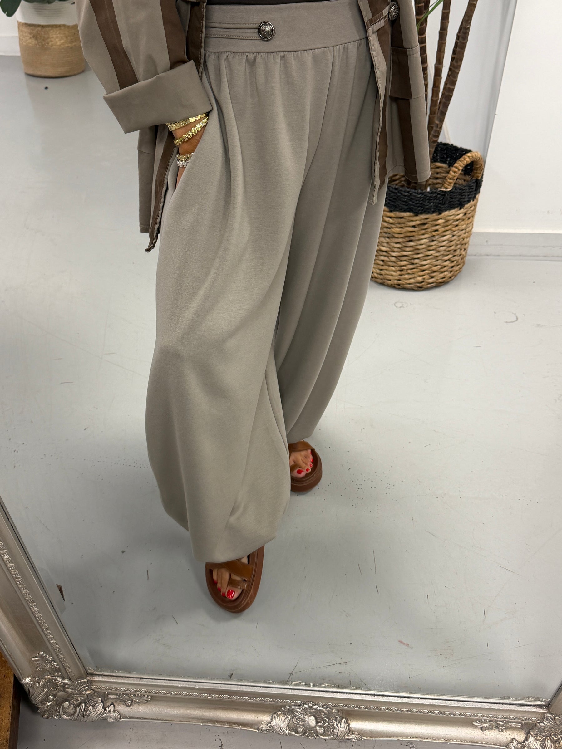 The Soft Touch Military Balloon Joggers - Taupe