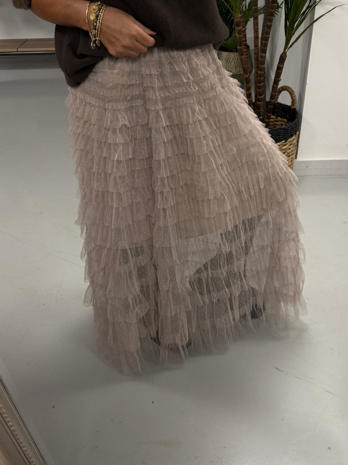 The Carrie Tulle Skirt - Mink