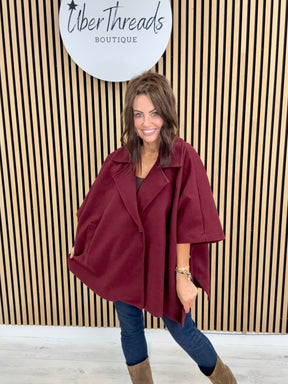 Autumn Cape - Mulberry