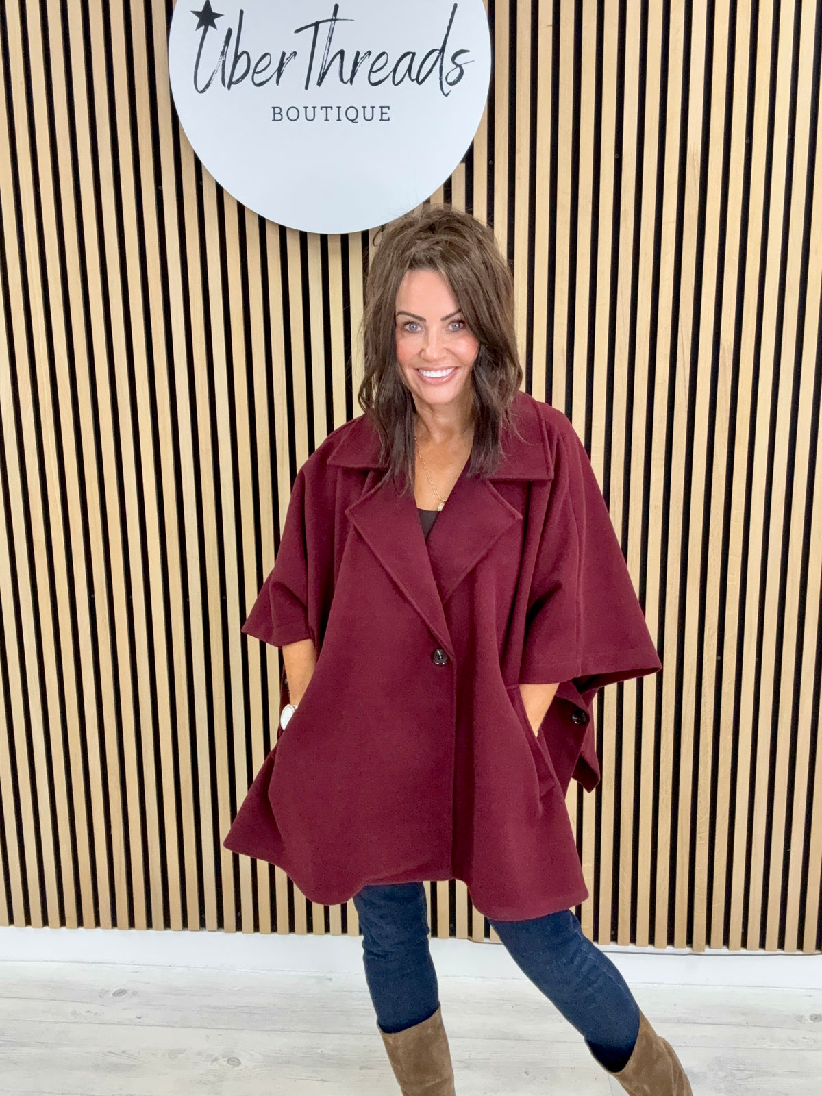 Autumn Cape - Mulberry