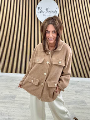 The Big Softie Military Jacket - Camel