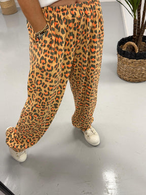 Animal Jersey Joggers - Orange