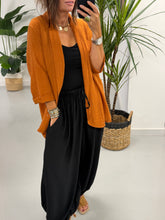 Crinkle Blazer - Rust