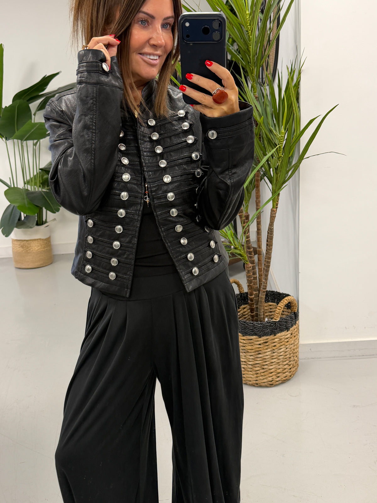 Butter Soft Military Jacket - Black (Pre order)