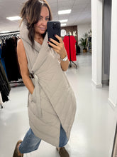Fly Asymmetrical Hooded Giilet  - Taupe