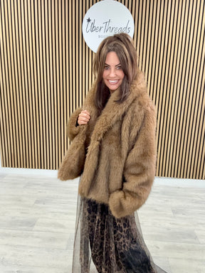 The Light Chocolate Faux Fur