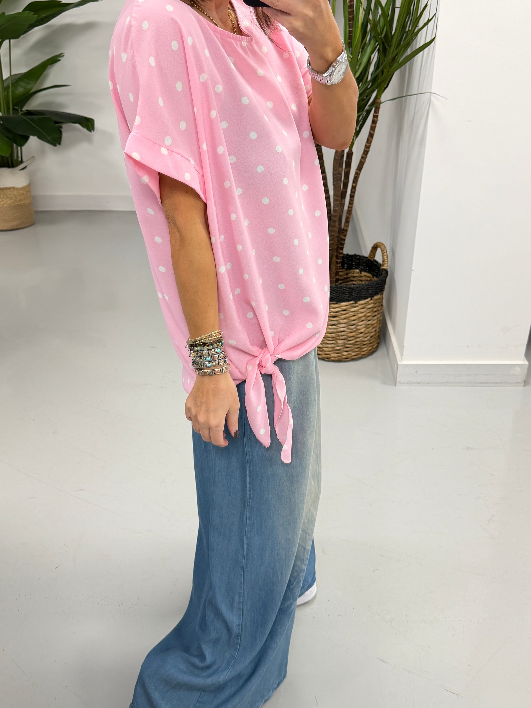 Dottie Side Tie - Pink