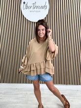 The Dune Frill Tunic - Light Camel