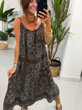 Valencia Bandana Slouch Dress - Chocolate