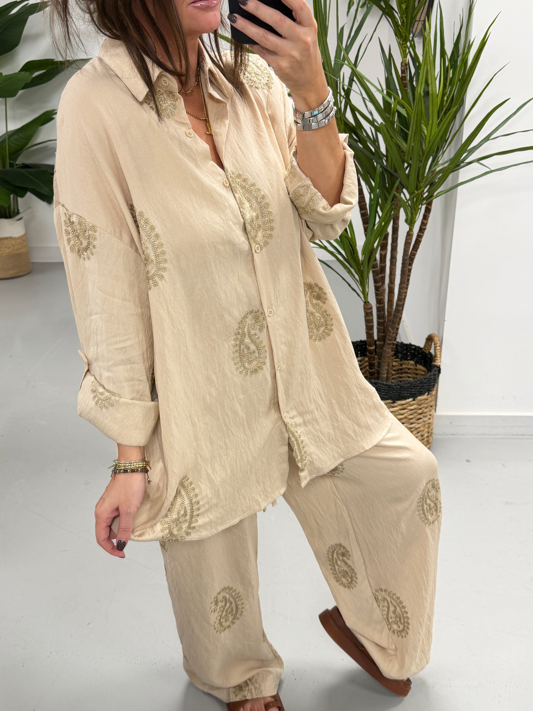 The Paisley Two Piece - Mocha