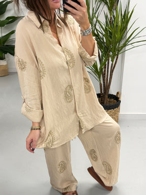 The Paisley Two Piece - Mocha