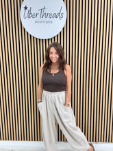 The New Town Needlecord Tapered Joggers - Stone