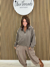 Herringbone Bomber- Chocolate